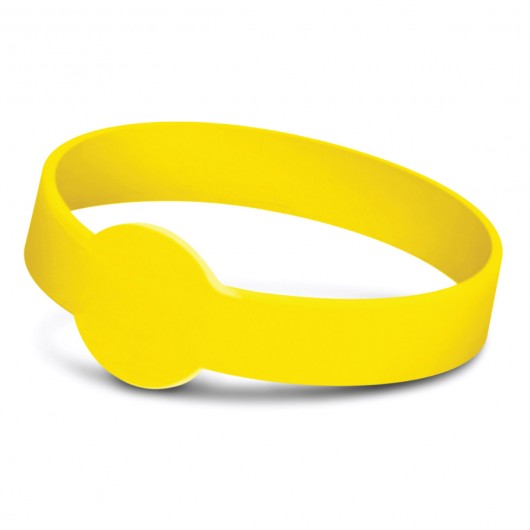 Maxi Silicone Bands - Debossed yellow